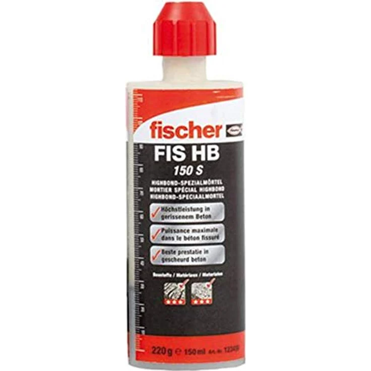 fischer Deutschland Vertriebs GmbH Dübel-Set FIS HB 360 S, Highbond-Spezialmörtel für hohe Leistungsstärke in gerissenem Beton, styrolfreies Design, inklusive 2 Statikmischer – Bild 3