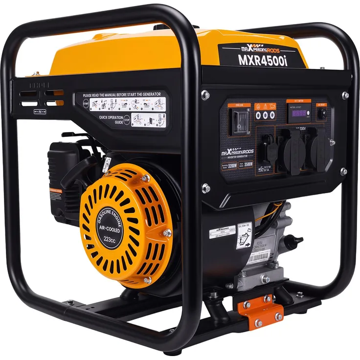 maXpeedingrods 3200W 3500W Inverter Stromerzeuger Benzin, tragbar, 26kg, leise, Ideal für Camping, Notstromaggregat, saubere sine-wave Energie