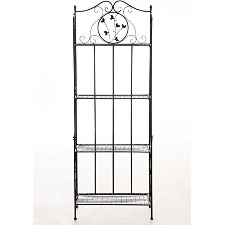 CLP Spalier Standregal Arona - Landhausstil, pulverbeschichtetes Eisen, 158 cm hoch – Bild 4