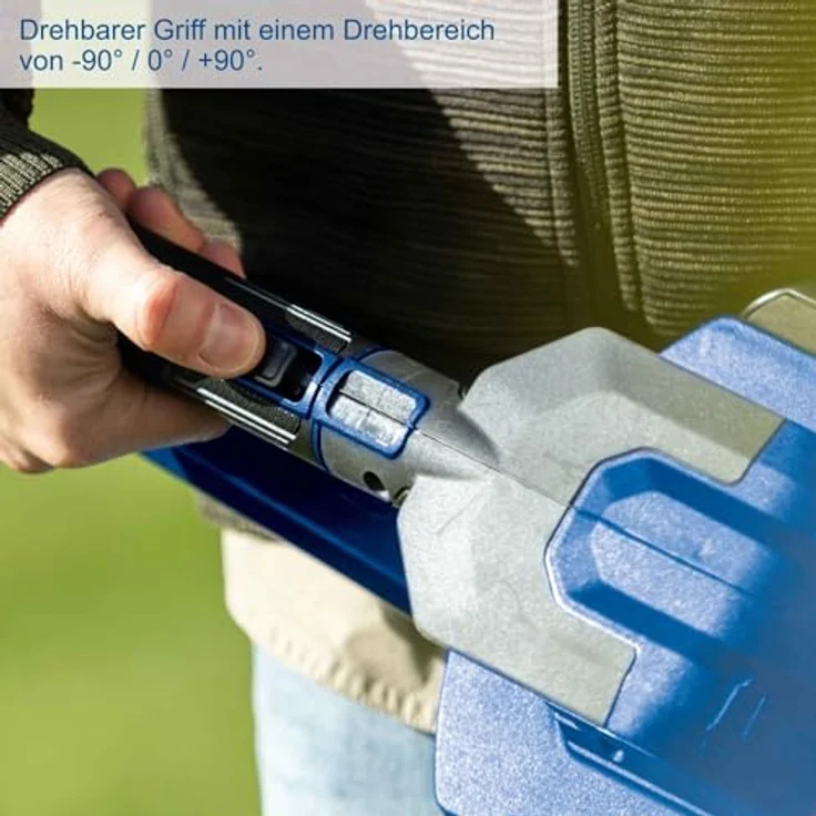 Scheppach Akku-Heckenschere BC-HT720-X, 650 mm Schnittlänge, Brushless Motor, 2x 20V Akkus inkl. Zubehör und Doppelladegerät – Bild 6