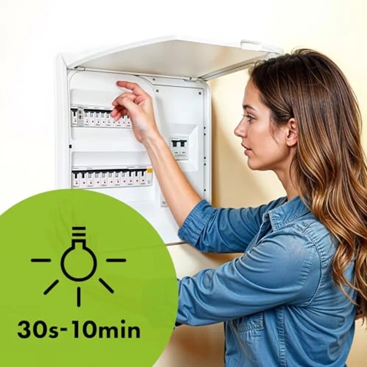 GreenBlue Treppenlichtschalter mit Zeitschaltfunktion, anpassbar von 30s bis 10min, zwei Betriebsmodi – Bild 3