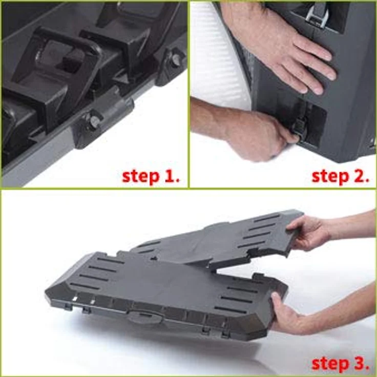 Prosper Plast ikl380 C-s411 71,9 x 71,9 x 82,6 cmCompogreen Komposter – Schwarz (6-teilig) – Bild 4