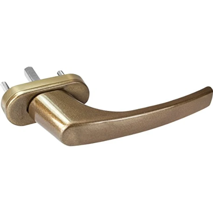 4 x Alu Fenstergriff in Gold F4 - Stiftlänge 40mm – Bild 3