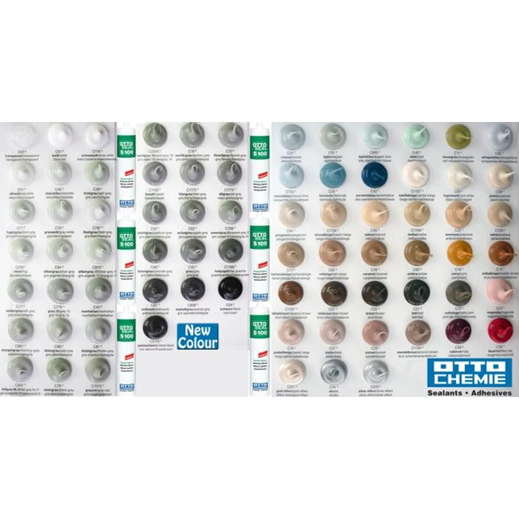 OTTOSEAL  S100 Premium-Sanitär-Silikon/Silicon 300 ml - Variantenauswahl Braun – Bild 1
