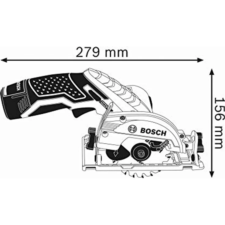 Bosch Professional 12V System Akku Kreissäge GKS 12V-26 (Sägeblatt-: 85 mm, ohne Akkus und Ladegerät, im Karton) – Bild 3