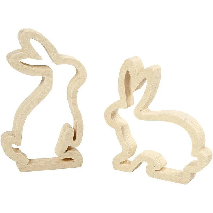 2 niedliche Osterhasen als Kontur (3,63 &euro; pro 1 Stck)