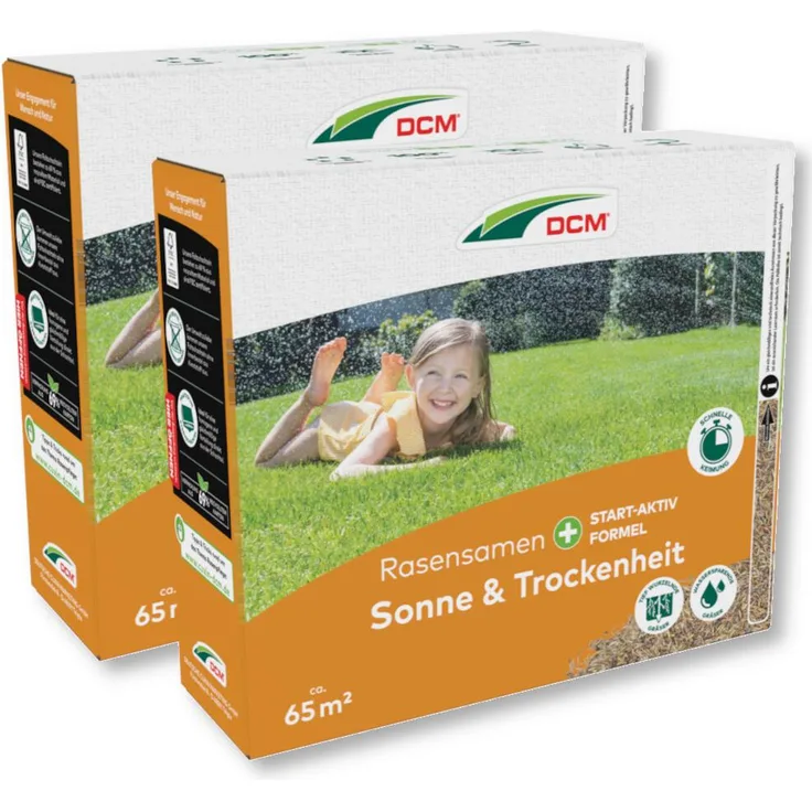 DCM Rasensamen Sonne & Trockenheit, 2x 2275 g