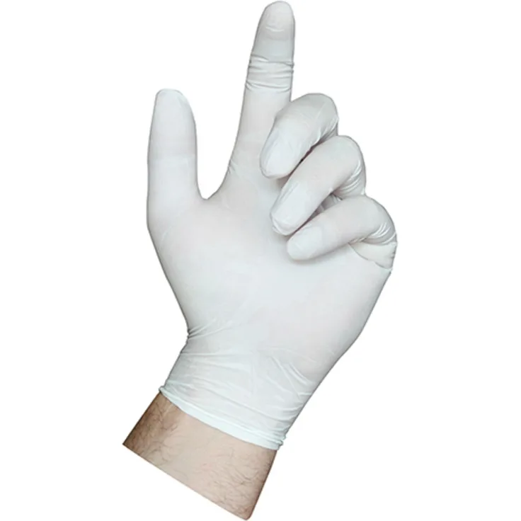 Hygonorm Nitril-Handschuh Safe Fit puderfrei M 24cm weiß VE=200 Stück