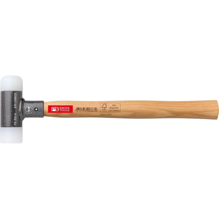 Schonhammer mit Holzstiel rückschlagfrei 40mm PB Swiss Tools