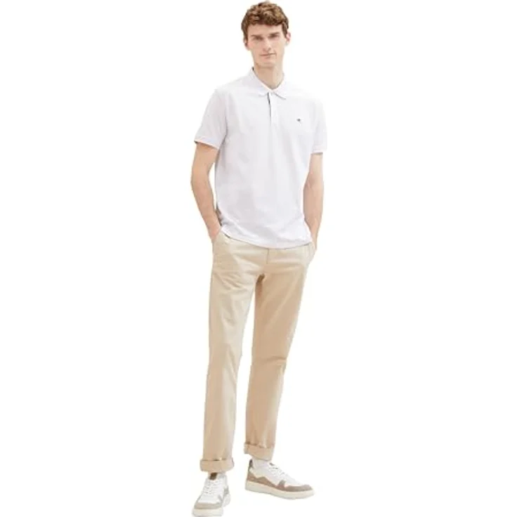TOM TAILOR Poloshirt mit Knopfleiste und Logo, Single Jerseystoff aus Baumwolle, hoher Tragekomfort, blau – Bild 3