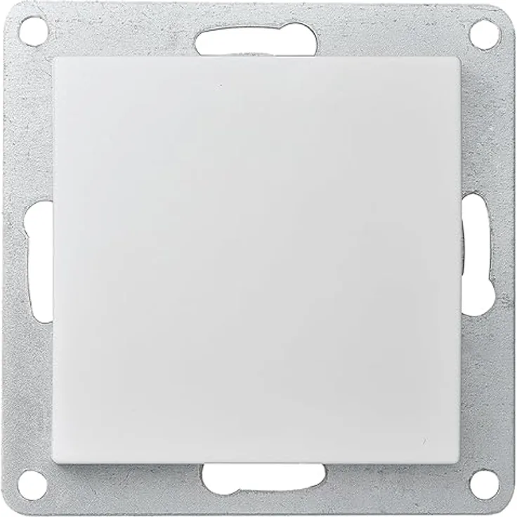 McPower Blindabdeckung Blende Flair, Unterputz, 60mm für Hohlwanddosen Ø 68mm, weiß, IP20 Schutzklasse