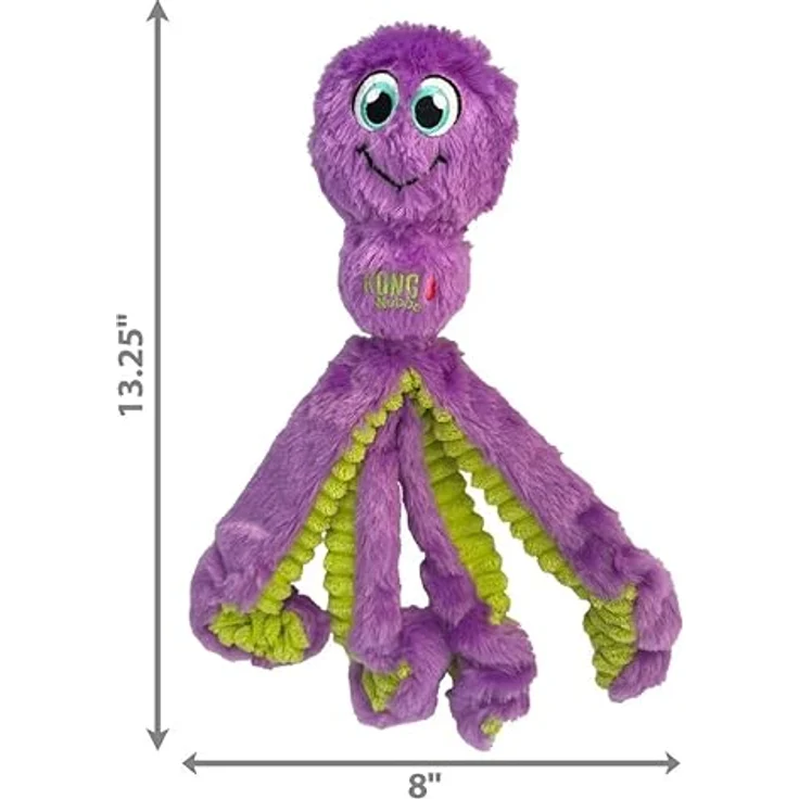 KONG Wubba Octopus, Tierspielzeug mit langen Prüfbefriedigungsbeinen und Quietscher, assortiert – Bild 2