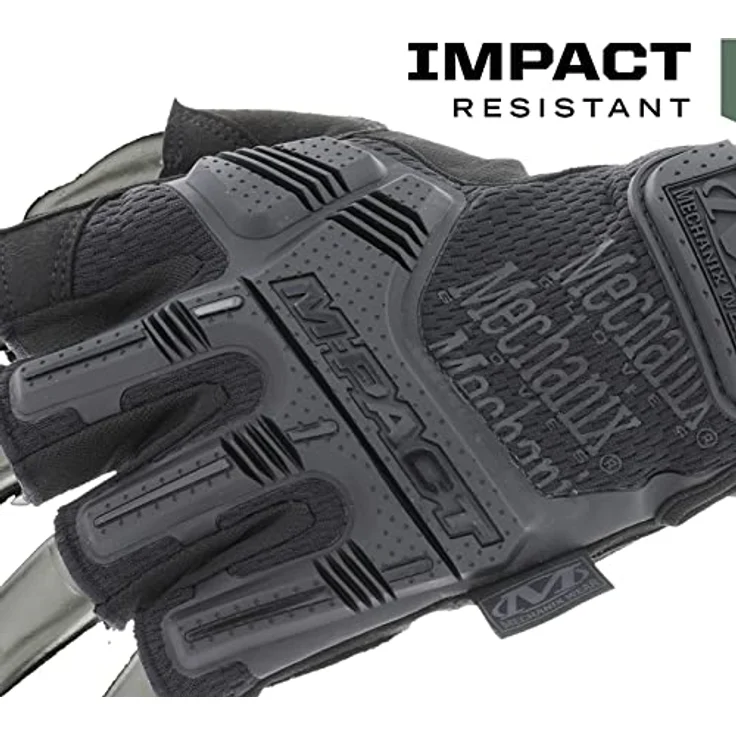 Mechanix Wear Mechanix Herren M-pact® Covert Vingerloze handschoenen (groot, volledig zwart) Fingerlose Einsatzhandschuhe, Covert, L EU – Bild 3