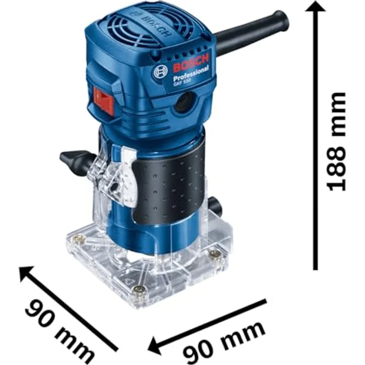 Bosch Professional GKF 550 W Einhandfräse Kantenfräse Multifräse – Bild 2