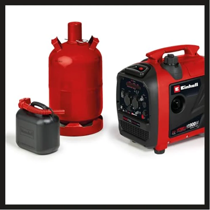 Einhell TE-IG 1900 DF, Stromerzeuger 2.3 kW mit Inverter-Technologie, mobil mit 2x 230 V-Steckdosen, USB-Anschlüssen und 12 V-Anschluss, 23.7 kg – Bild 6