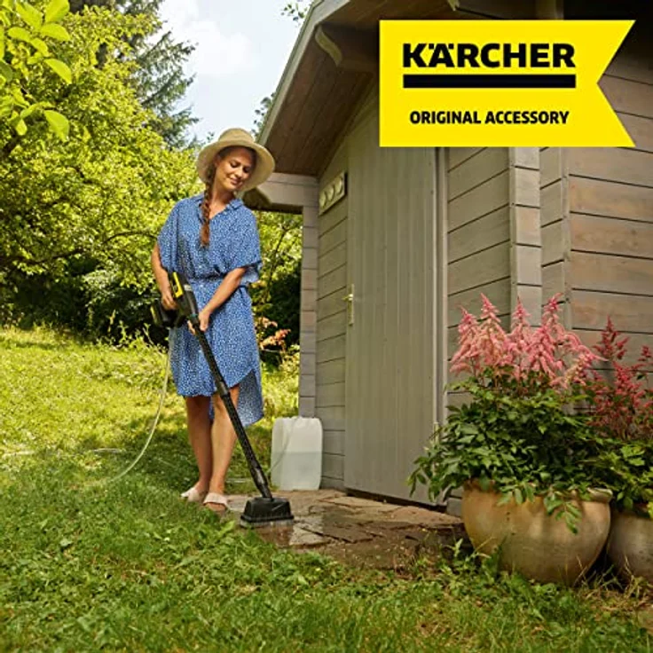 Kärcher Flächenreiniger PS 20 für den Kärcher KHB 6 und KHB 5 (Zwei Verlängerungsrohre, Spritzschutz, 90° drehbar, zwei integrierte Düsen mit Borsten) – Bild 4