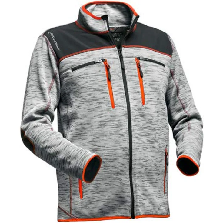 Protos Inuit Strickjacke mit Softshell XL, hellgrau