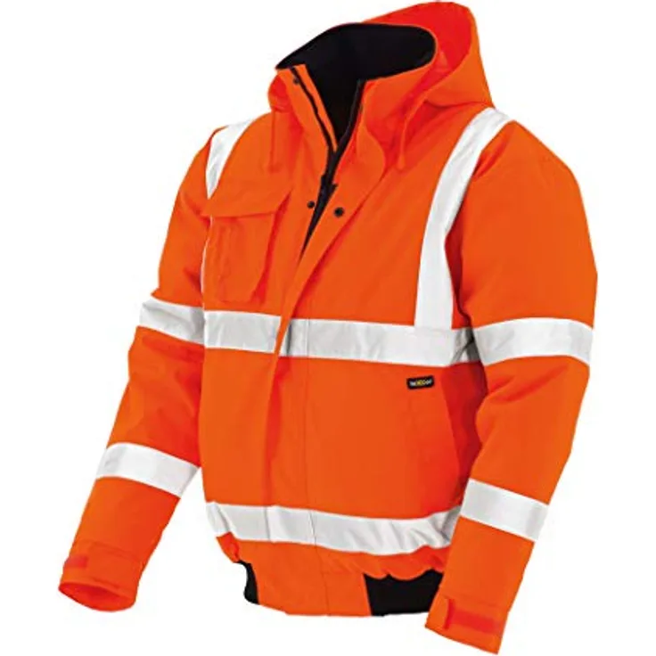 texxor 4119 Warnschutz-Pilotenjacke Whistler wasserdichte, winddichte Arbeitsjacke orange M, S