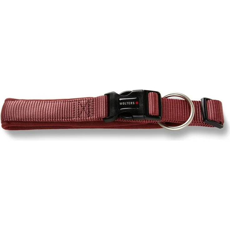 Wolters Professional Comfort Hunde-Halsband, extra breit, stufenlos verstellbar, waschbar, rost rot