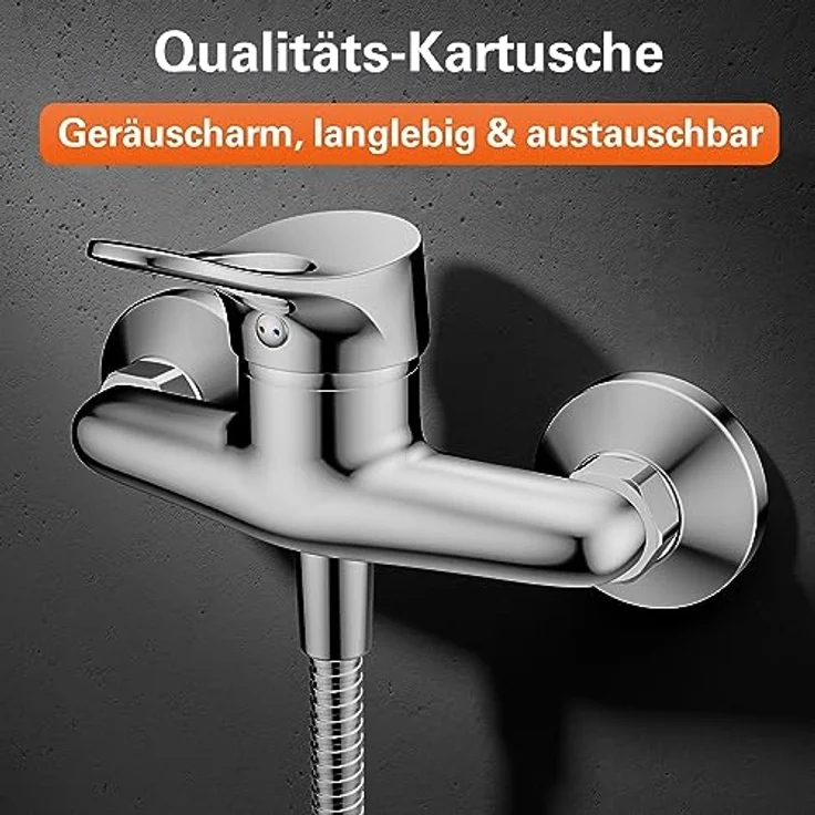 Eisl Badarmatur Joseph mit Chrom-Finish und Geräuscharmer 40-mm-Kartusche – Bild 5