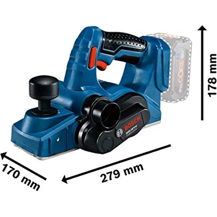 Bosch Professional 82mm Akku Hobel GHO 18V-Li ohne Akku ohne Ladegerät – Bild 2