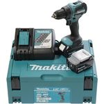 Makita DDF490RFJ Akku-Bohrschrauber 18V, bürstenlos, inkl. 2x 3,0 Ah Akku + Ladegerät, im Makpac