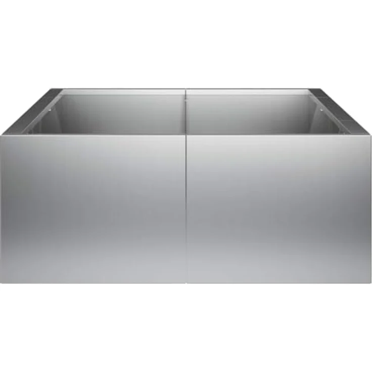 vidaXL Beetumrandung Stützmauer, 6 Stück, modulare Bauweise aus verzinktem Stahl, 200 x 100 x 40 cm, wetterbeständig, Silber – Bild 8