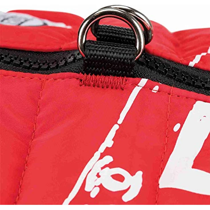 Trixie Hundemantel für Haustiere - Umhangjacke mit Geschirr, groß, klein, mittelgroß, Hunde, Zubehör, Umhang, Saint-Malo Größe XS 30 cm rot – Bild 3