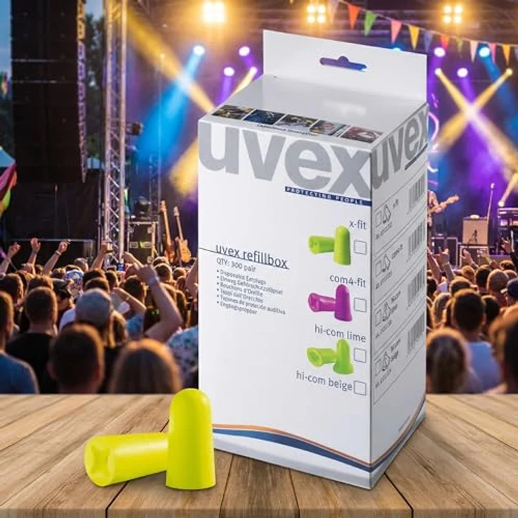 Gehörschutzstöpsel Uvex x-fit ohne Kordel 300 Paar – Bild 5