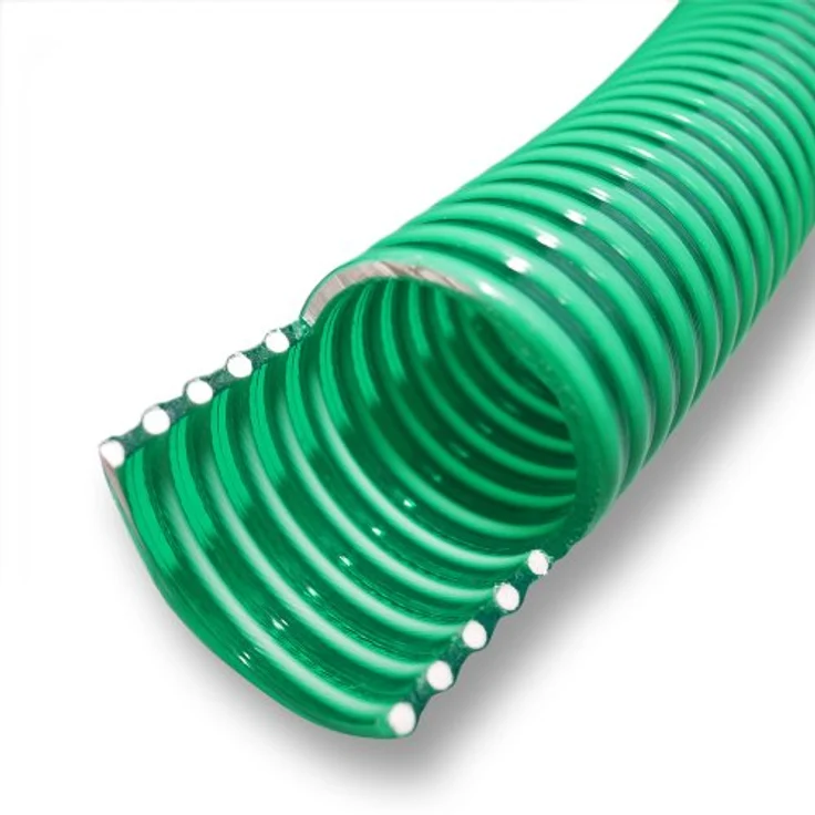 Wiltec Teichschlauch 25m, flexibler Saug- und Druckschlauch, 50mm (2"), grün, temperaturbeständig von -5°C bis 60°C, Made in Europe – Bild 2