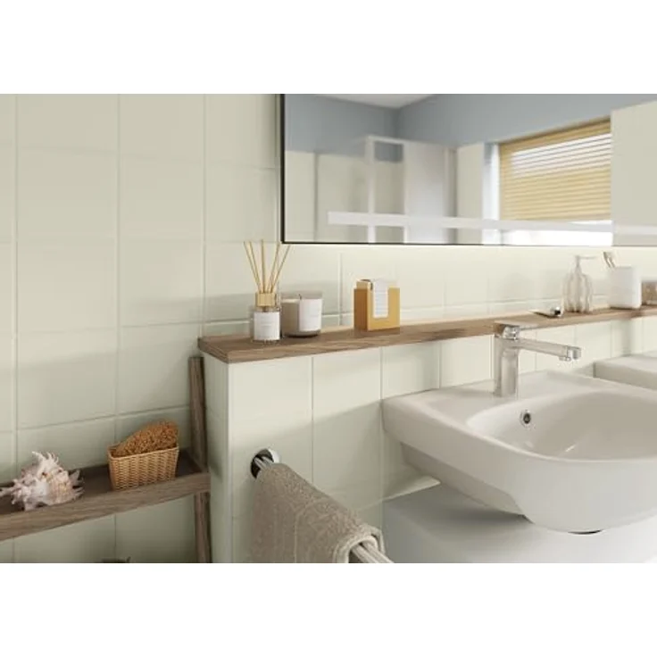 Alpina Fliesenlack 2K Kreidefelsen, seidenmatt, 750 ml, für den Nassbereich geeignet, wasserbasis, geruchslos, 10 m² bei 2 Anstrichen – Bild 5