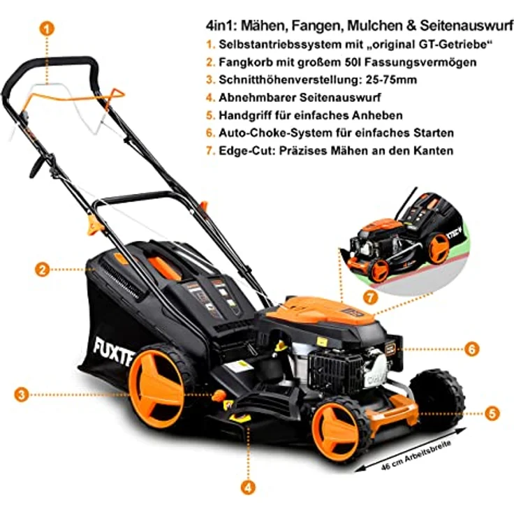 FUXTEC Benzin Rasenmäher FX-RM4646 - FX-RM4646SL – Bild 6