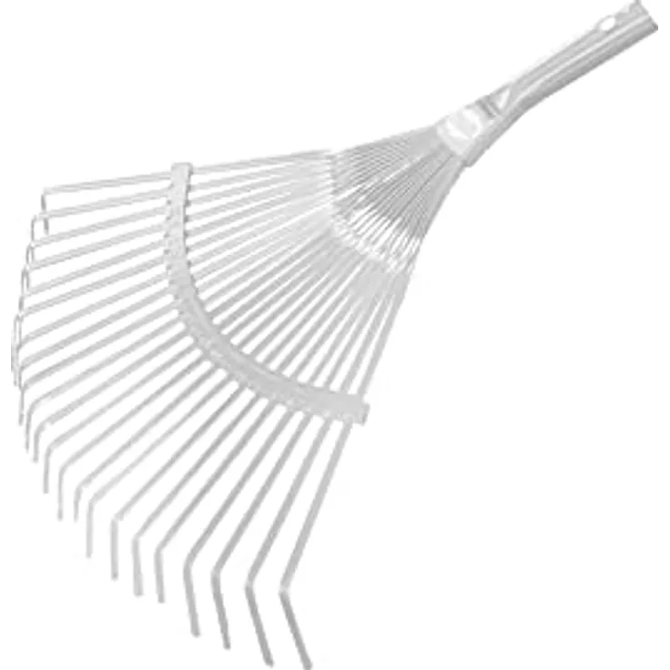 Amig - Besenkopf aus Metall für den Gartenbau | mit 22 verstellbaren Stacheln und Lamellen aus Stahl | Rechen zur Rasenreinigung | Laub- und Gartenerde | verstellbar von 30 bis 50 cm