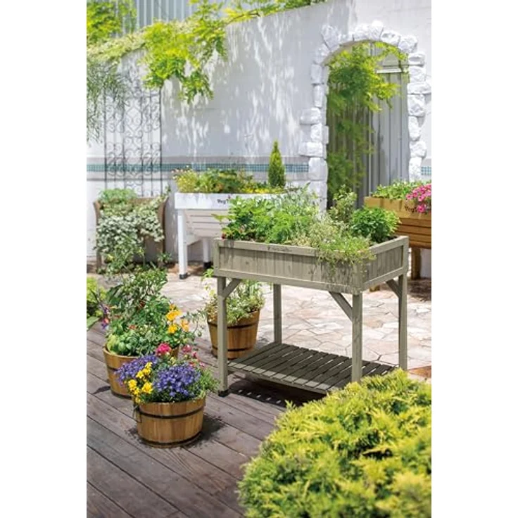 VegTrug Kräuterhochbeet L78cm Farbe grey wash Länge 78 cm – Bild 8