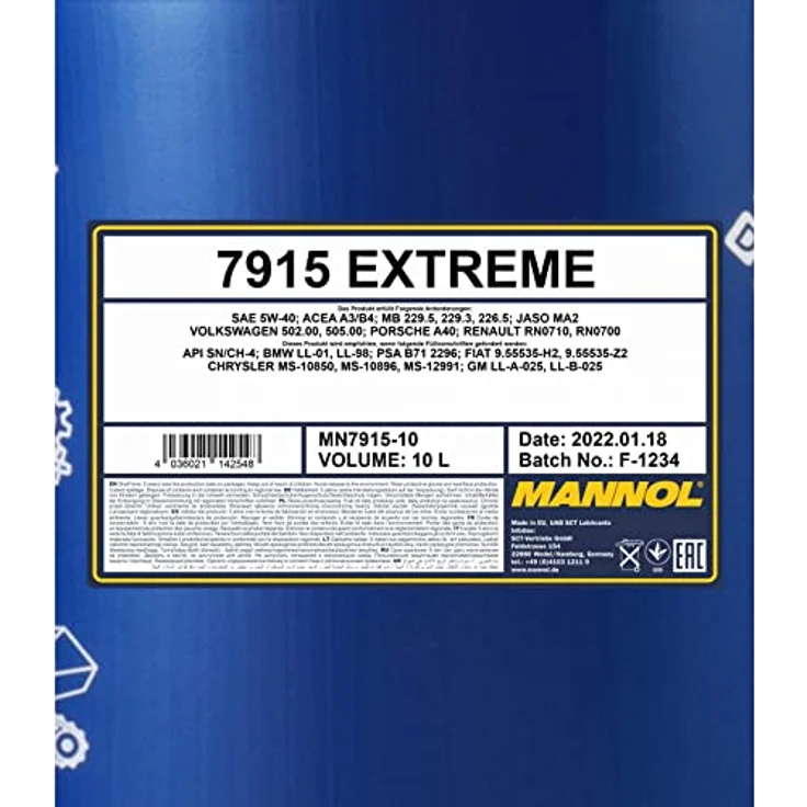 MANNOL EXTREME 10L 5W40 – Bild 2