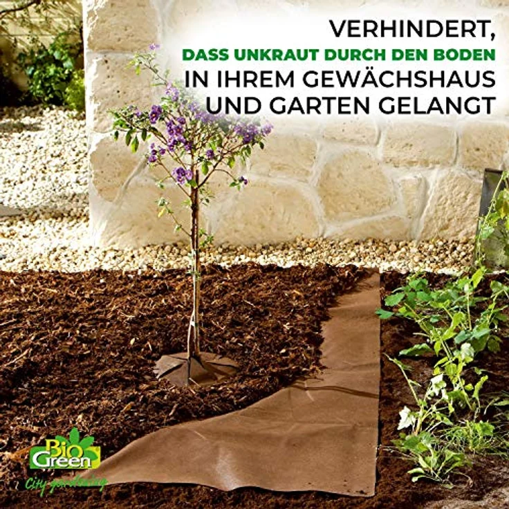 Bio Green Bio Mulch Vlies, 1,5 x 10 m - in Profiqualität – Bild 3