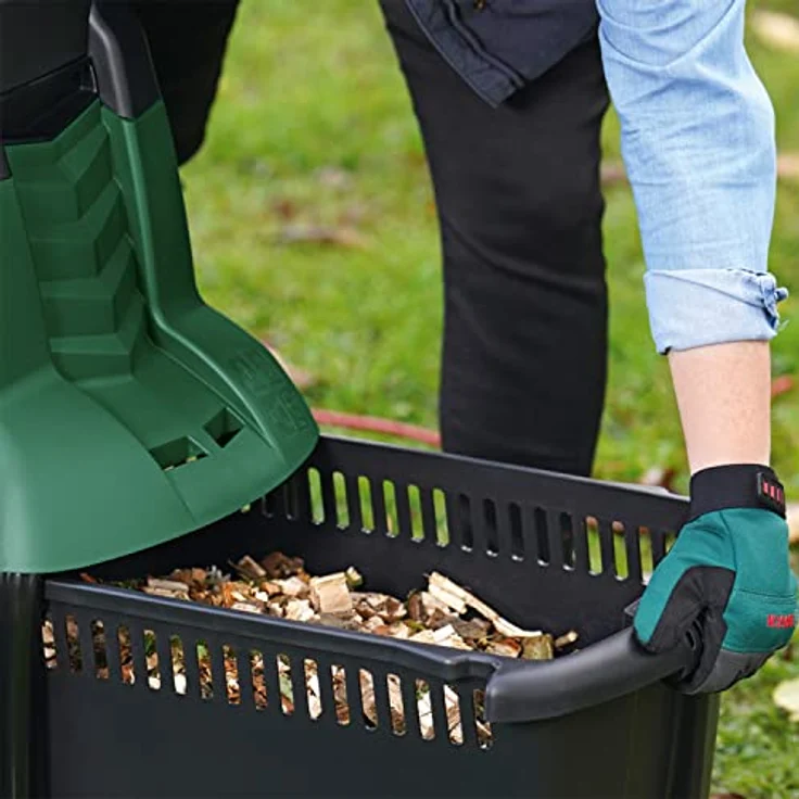 Bosch Leisehäcksler AXT 25 D (2.500 W; geeignet für Hartholz und Dornensträucher; integrierte Fangbox 53 l; in Karton) – Bild 5