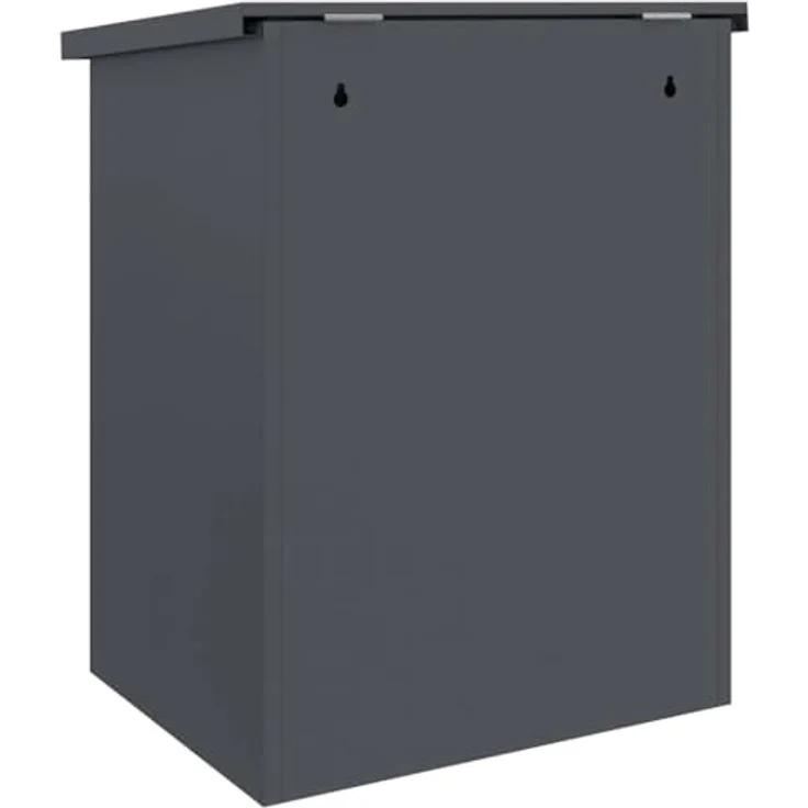 vidaXL Briefkasten Anthrazit, Postkasten aus Stahl mit den Maßen 44x35x59 cm – Bild 7