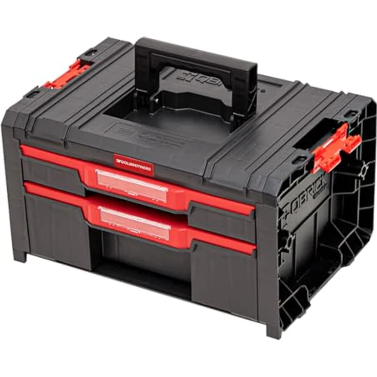 Toolbrothers Werkzeugkoffer RHINO L Drawer 2 ECO Organize+ mit zwei Schubläden + Boxen IP54, recycelter Kunststoff, blau – Bild 5