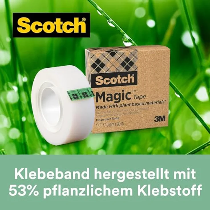 Scotch 900C38G3 Tischabroller, inklusive 3 Rollen Magic Klebeband, 19 mm x 33 m, schwarz - Preisvergleich – Bild 8