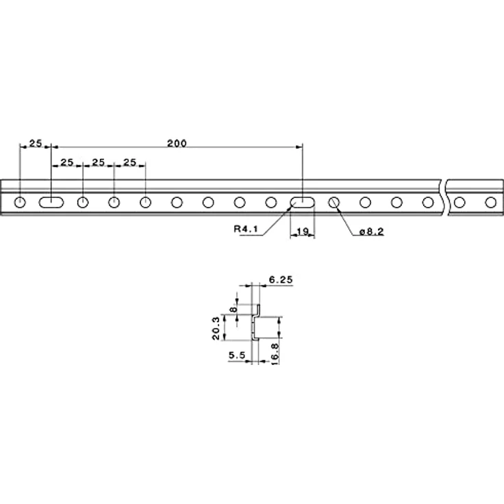 2 Stück Aufhängeschienen 107 mm Schrankaufhänger-Leiste Schrankschienen für Küchen-Möbel Schrankaufhänger-Schienen Stahl verzinkt Aufhängeschiene für Oberschränke von SOTECH – Bild 4