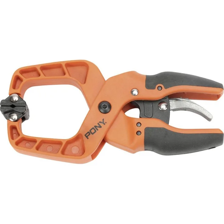 JORGENSEN Schraubzwinge 3,8 cm Ratschenfederklemme 2465020, leistungsstarker Ratschenmechanismus, ergonomische Softgrip-Griffe - Preisvergleich
