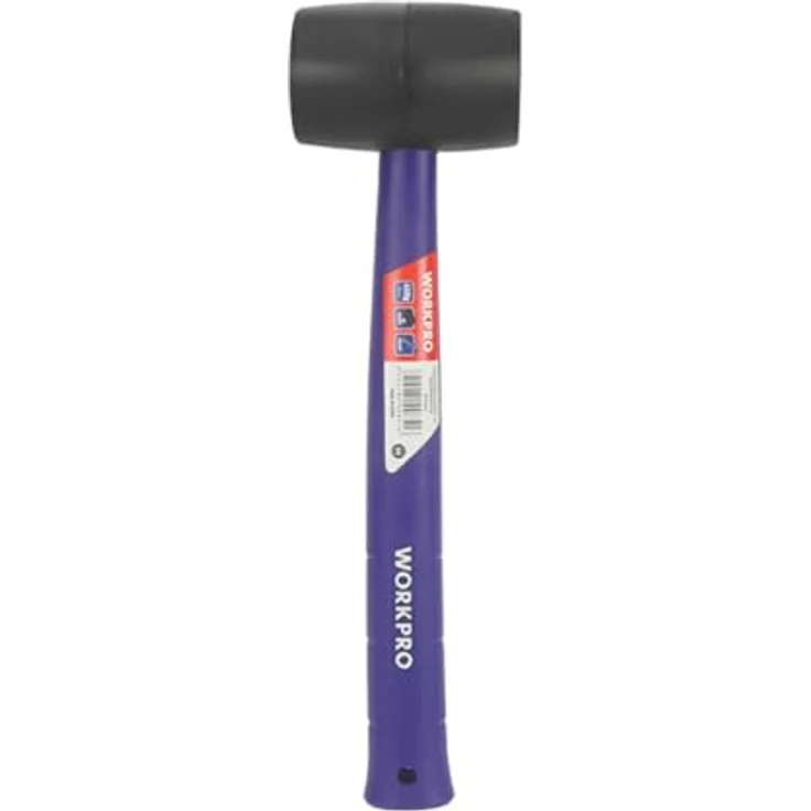 WorkPro WP241041, Gummihammer 450g mit leichtem PP-Hohlgriff, zug- und biegesteif – Bild 4