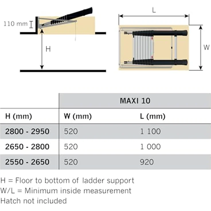 Telesteps, Leiter, Dachbodenleiter Loft Line Maxi (Teleskopleiter) – Bild 3