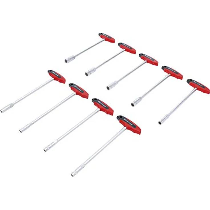 BGS T-Griff Steckschlüssel-Satz 9-tlg. mit Sechskant SW 6 - 14 mm, Gesamtlänge 270 mm – Bild 2
