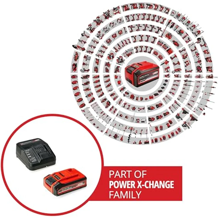 Einhell 4 Ah PLUS Power X-Change Starter Kit, 18 V Akku, 3 A Ladegerät, schnelles Laden, passend für alle Power X-Change Geräte – Bild 2