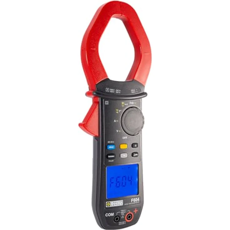 Chauvin Arnoux F604 Multimeter, digitale Stromzange, spritzwassergeschützt (IP54), CAT III 1500 V / CAT IV 1000 V, 2000 A AC / 3000 A DC, 12-Bit-TRMS-Erfassungssystem – Bild 3