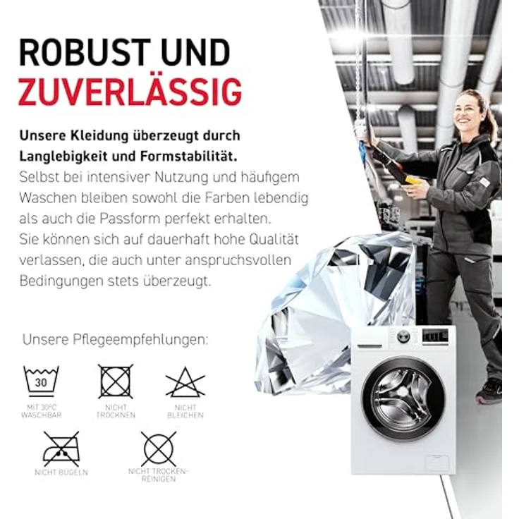 Kübler Arbeitsjacke, Strickjacke mit Teddyfutter, wasserabweisenden Reissverschlüssen und reflektierenden Elementen, Größe L – Bild 7