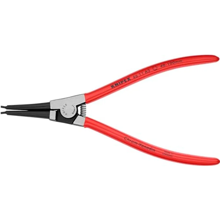 KNIPEX 46 11 A3 Sicherungsringzange für Außenringe auf Wellen schwarz atramentiert mit Kunststoff überzogen 210 mm – Bild 3