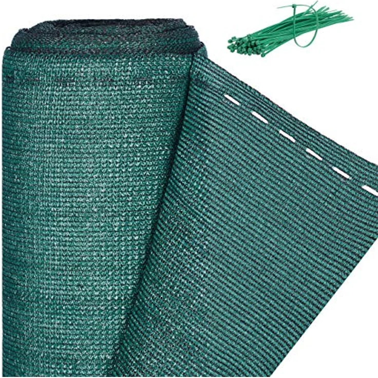 Relaxdays, grün Zaunblende, Sichtschutz für Zaun & Balkongeländer, HDPE Gewebe, UV-stabilisiert, wetterfest, 2 x 50 m – Bild 1
